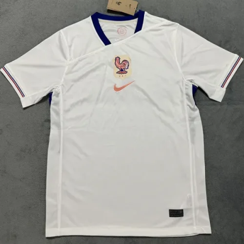 25-26 France Away Fans Soccer Jersey (不带星)