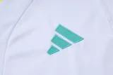 25-26 JUV White Half Pull Tracksuit (半拉链)