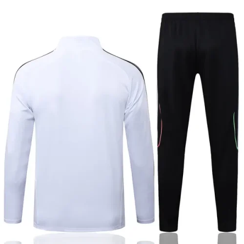 25-26 JUV White Half Pull Tracksuit #B2552(半拉链)