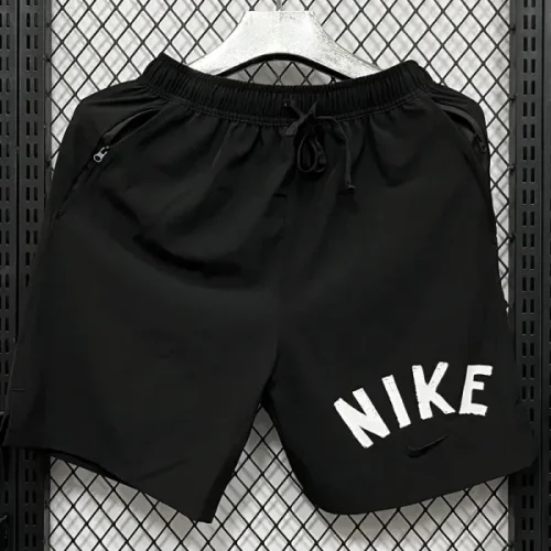 D703 NK Black Casual Short Pants