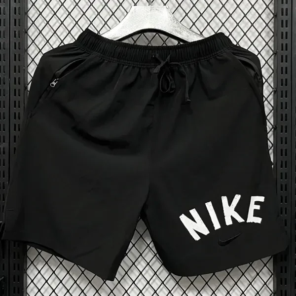 D703 NK Black Casual Short Pants