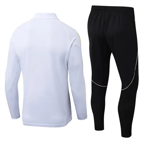 25-26 JUV White Half Pull Tracksuit (半拉链)