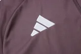 25-26 Man Utd Grey purple Half Pull Tracksuit #B2550(半拉链)