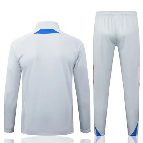 25-26 Bayern Light gray jacket Tracksuit #A2552