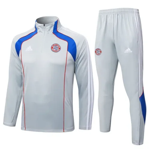 25-26 Bayern Light gray Half Pull Tracksuit #B2548(半拉链)
