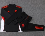 25-26 Bayern Black Half Pull Tracksuit #B2553(半拉链)