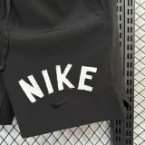 D703 NK Black Casual Short Pants