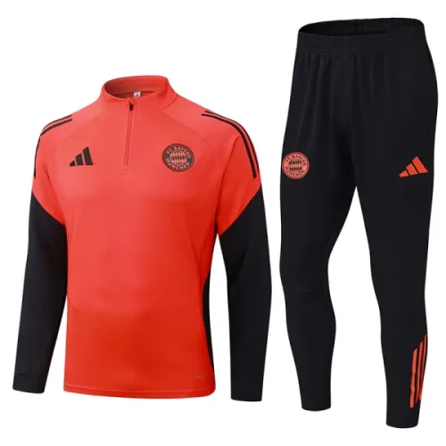 25-26 Bayern Red Half Pull Tracksuit (半拉链)