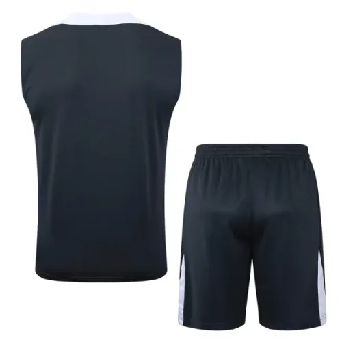 25-26 CHE Dark gray Tank top and shorts suit #D2575