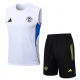 25-26 Man Utd White Tank top and shorts suit #D25101
