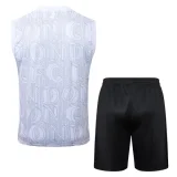 25-26 CHE White Tank top and shorts suit #D25121
