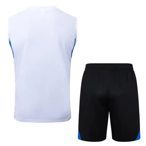 25-26 Man Utd White Tank top and shorts suit #D25101