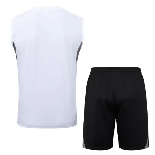 25-26 Inter Miami White Tank top and shorts suit #D2583