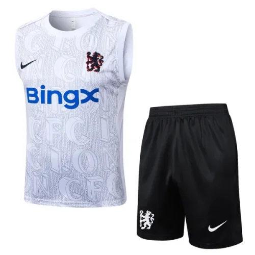 25-26 CHE White Tank top and shorts suit #D25121