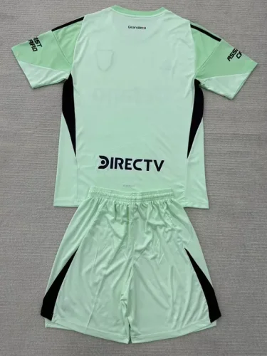 25-26 River Plate Green GoalKeeper Kids Soccer Jersey