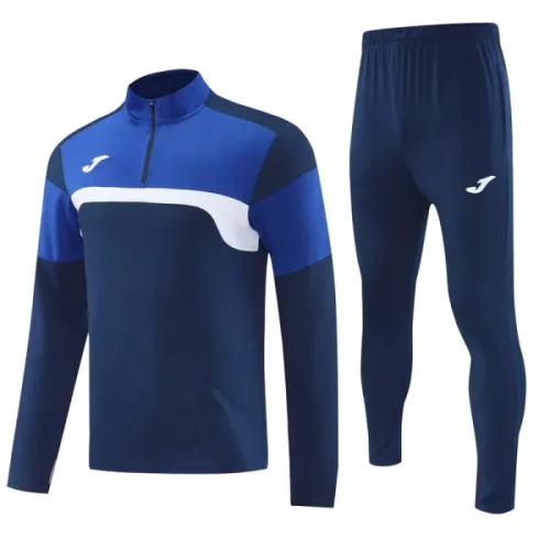 2025 JOM Royal blue Half Pull Tracksuit #813(半拉链)