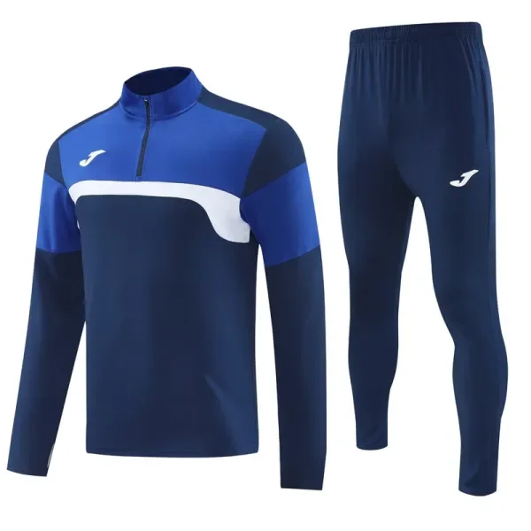 2025 JOM Royal blue Half Pull Tracksuit #813(半拉链)
