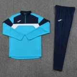 2025 JOM Lake blue Half Pull Tracksuit #813(半拉链)