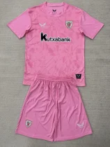 25-26 Bilbao Pink Goalkeeper Kids Soccer Jersey