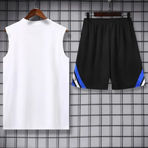 25-26 INT White Tank top and shorts suit