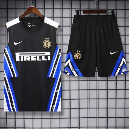 25-26 INT Black Tank top and shorts suit