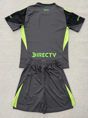 25-26 River Plate Black GoalKeeper Kids Soccer Jersey