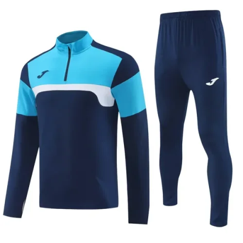 2025 JOM Royal blue Half Pull Tracksuit #813(半拉链)