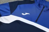 2025 JOM Royal blue Half Pull Tracksuit #813(半拉链)