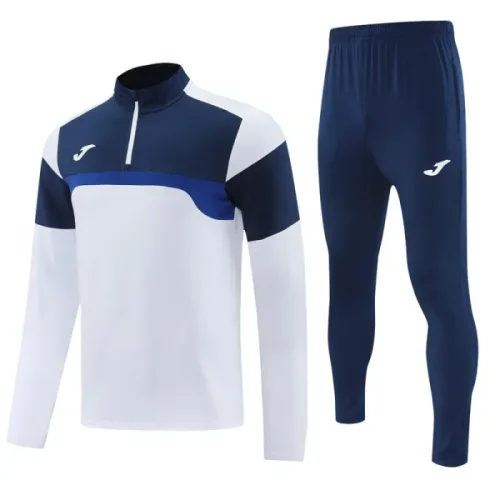 2025 JOM White Half Pull Tracksuit #813(半拉链)