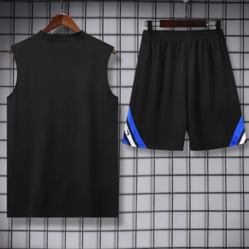 25-26 INT Black Tank top and shorts suit