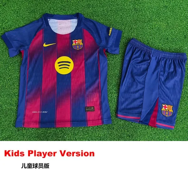 25-26 BAR Home Kids Player Version Soccer Jersey (球员童装)