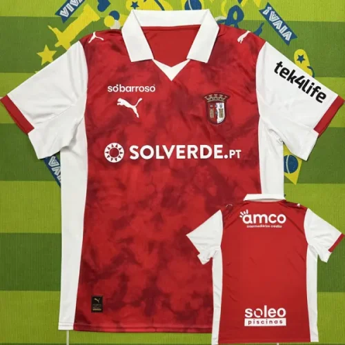25-26 Braga Home Fans Soccer Jersey