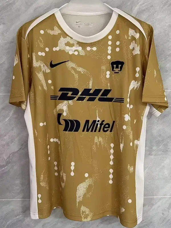 25-26 Pumas UNAM Yellow Training Shirts