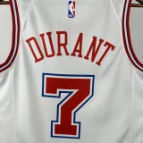 23-24 ROCKETS DURANT #7 White City Edition Top Quality Hot Pressing NBA Jersey