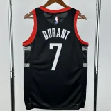 23-24 Rockets DURANT #7 Black Top Quality Hot Pressing NBA Jersey (Trapeze Edition)飞人版