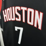 23-24 Rockets DURANT #7 Black Top Quality Hot Pressing NBA Jersey (Trapeze Edition)飞人版