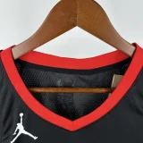 23-24 Rockets DURANT #7 Black Top Quality Hot Pressing NBA Jersey (Trapeze Edition)飞人版