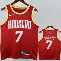 ROCKETS DURANT #7 Red Retro Top Quality Hot Pressing NBA Jersey ROCKETS DURANT #7 Red Retro Top Quality Hot Pressing NBA Jersey