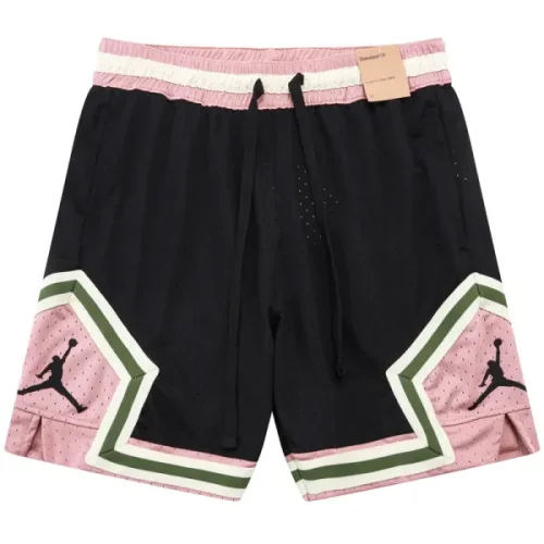 A2501 Jordan Black Pink Casual Short Pants #黑粉色