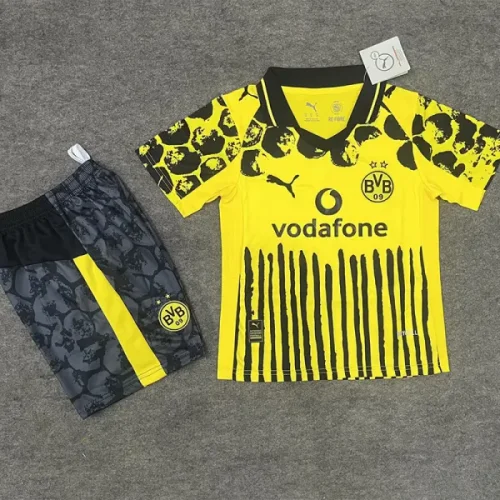25-26 Dortmund CWC Yellow Kids Soccer Jersey