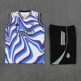 25-26 RMA White blue Tank top and shorts suit