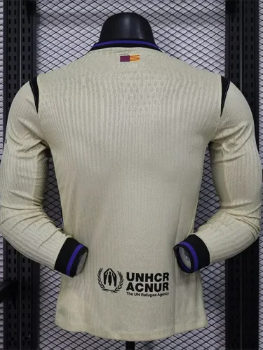 25-26 BAR Away Long Sleeve Player Version Soccer Jersey (长袖球员)