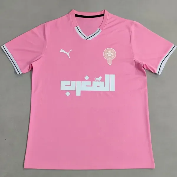 25-26 Morocco Pink Training shirts (白袖边)
