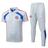 25-26 Bayern Grey Polo Tracksuit #C2547