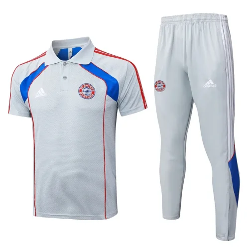 25-26 Bayern Grey Polo Tracksuit #C2547