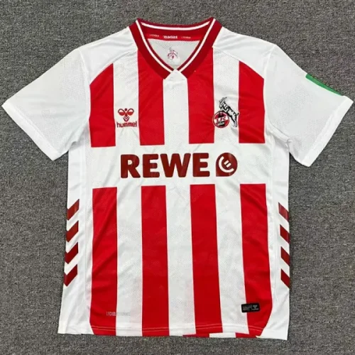 25-26 Koln Home Fans Soccer Jersey (V领)