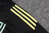 25-26 JUV Black Half Pull Tracksuit #B2557(半拉链)