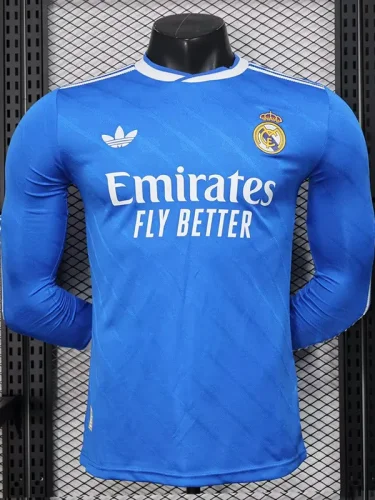 2025-26 RMA Third Long Sleeve Player Version Soccer Jersey