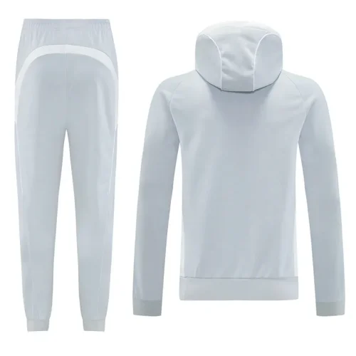 2025-26 RMA White Hoodie Tracksuit