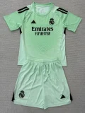 25-26 RMA Green GoalKeeper Kids Soccer Jersey
